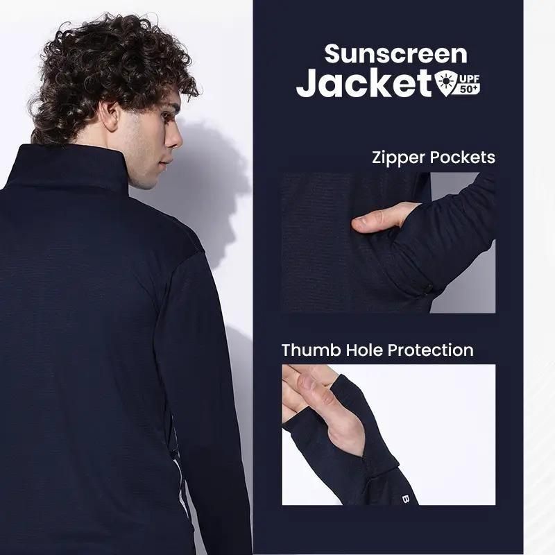 #2 SunPro - Sunscreen with UV Protection Lightweight Jackets for Men