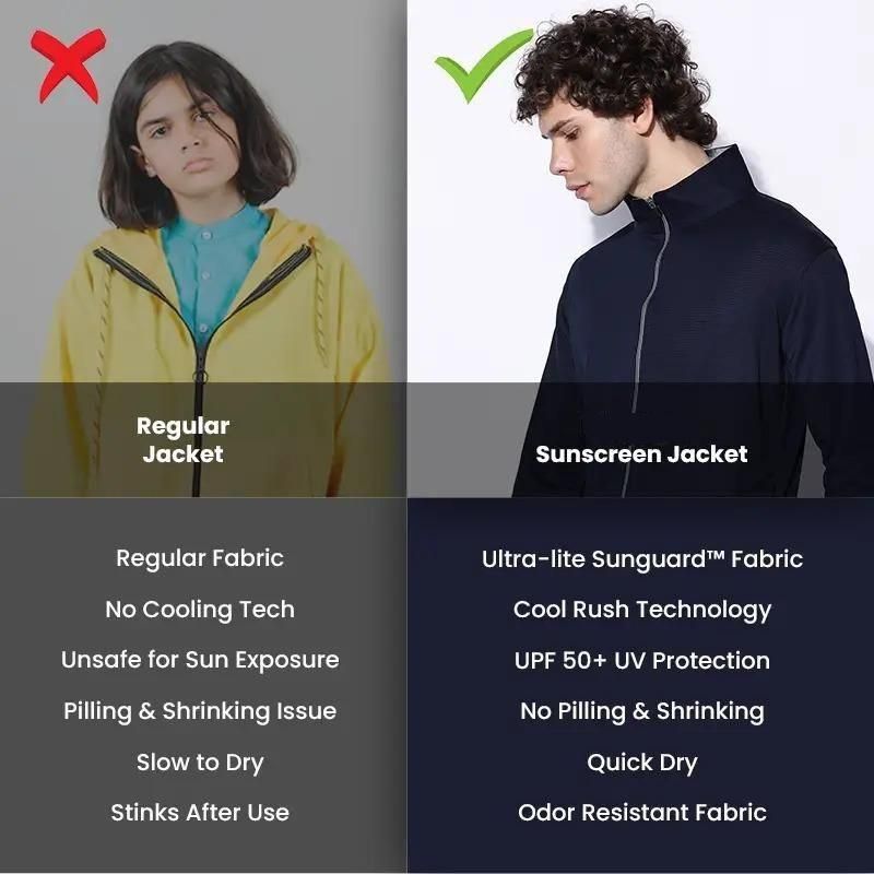 #2 SunPro - Sunscreen with UV Protection Lightweight Jackets for Men