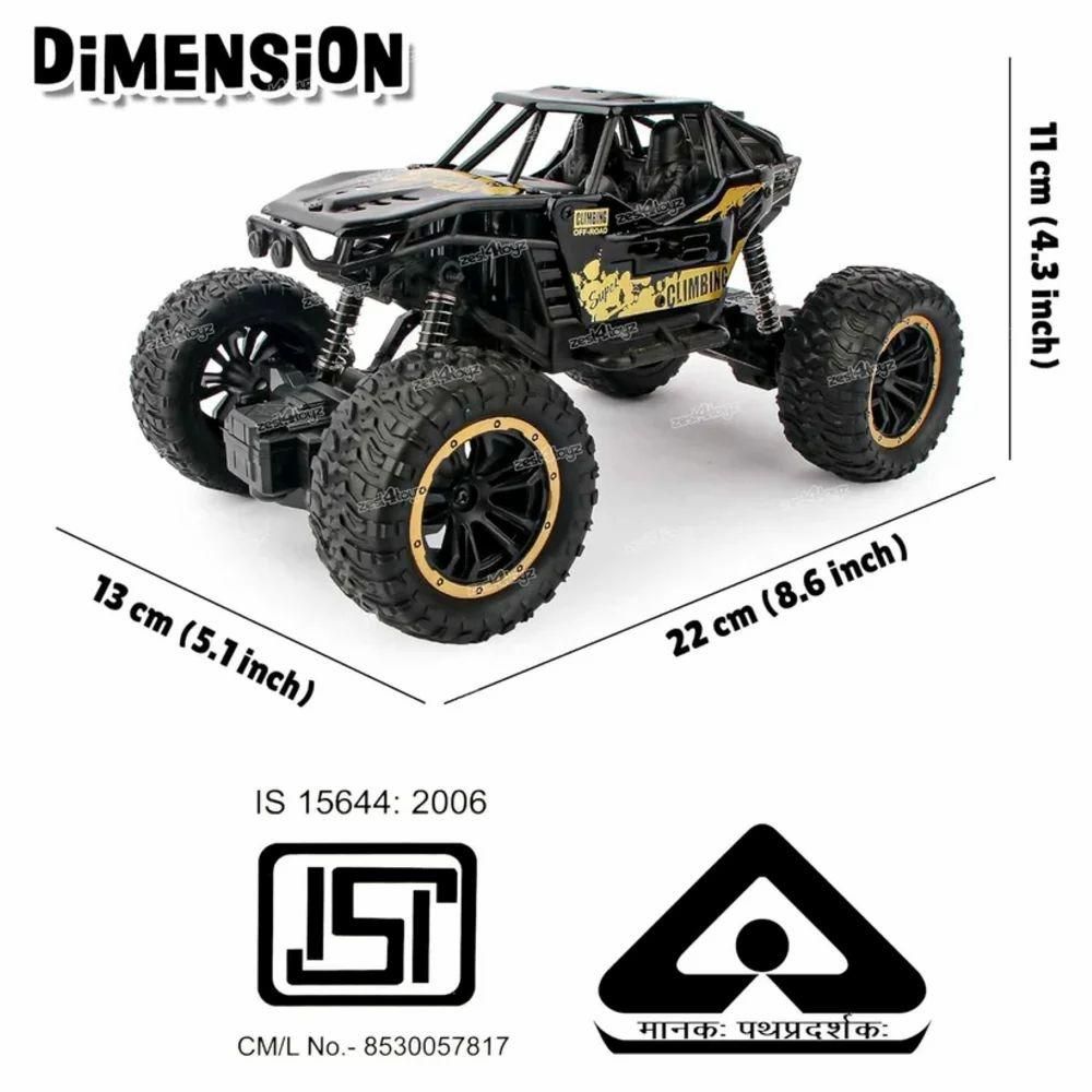 RC Mania:  Remote Controlled  Rock Crawler Monster Truck Toy Vehicle for Kids ! Wishutra.com